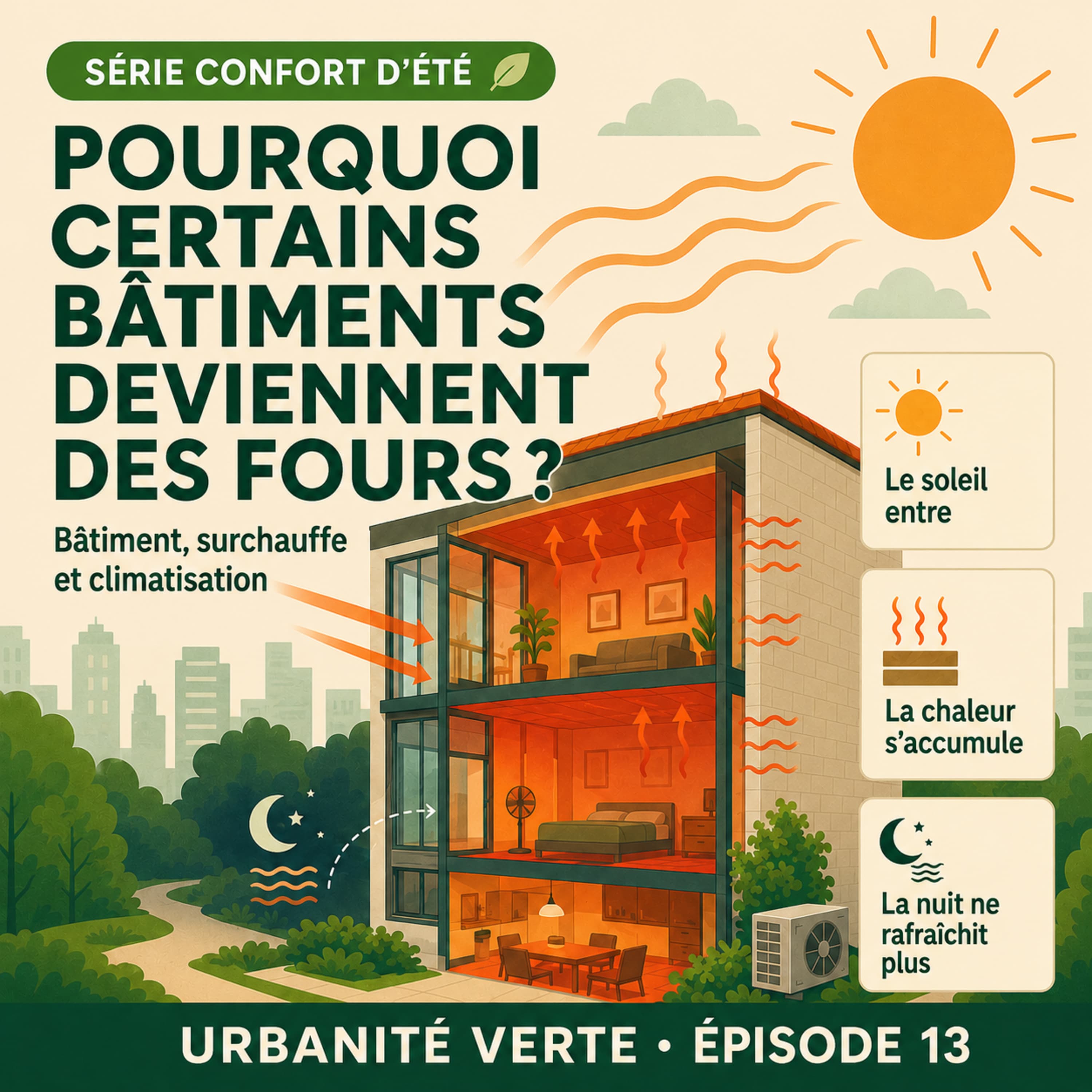 Pochette de l'épisode 13 : Pourquoi certains bâtiments deviennent des fours ?